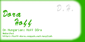 dora hoff business card